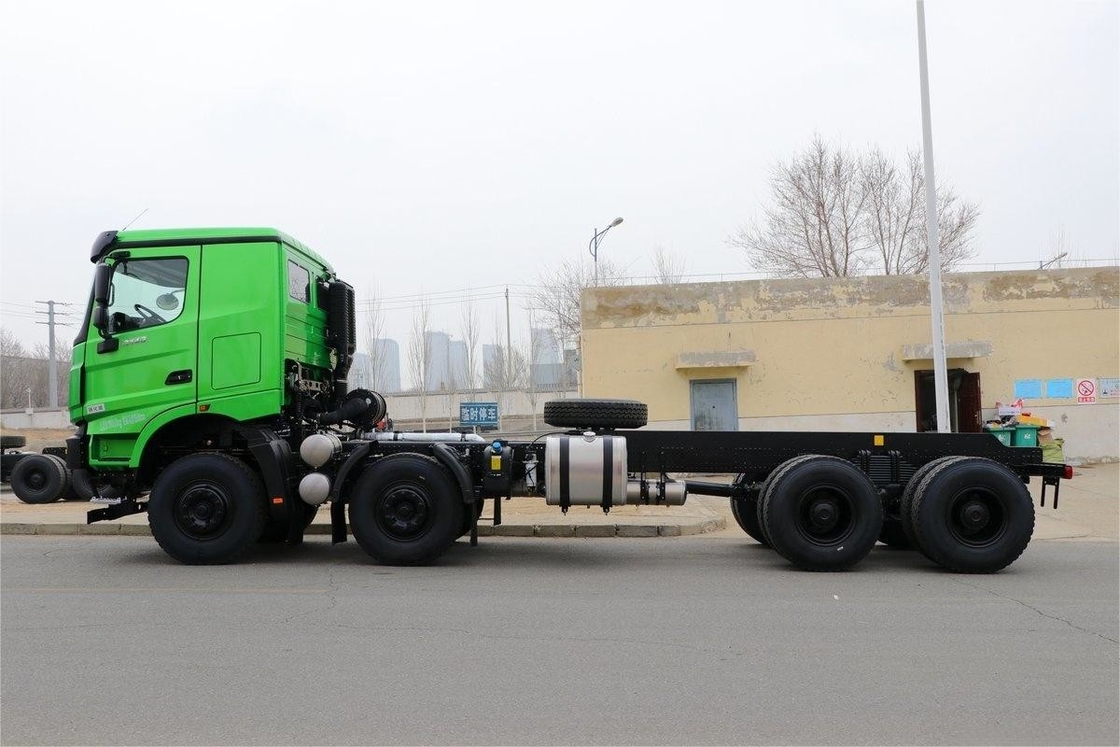 430HP 8X4 6,5m Airbag Shock-Absorbing Seat U-Bentuk Kargo Box Beiben Dump Truck Chassis