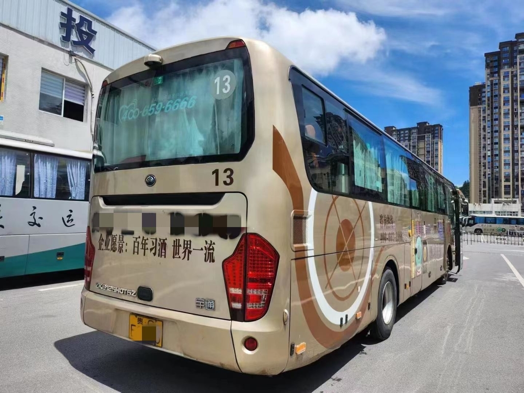 Bus Wisata Bekas 52 Kursi Tahun 2020 Yutong Shuttle Bus ZK6125 Warna Champagne