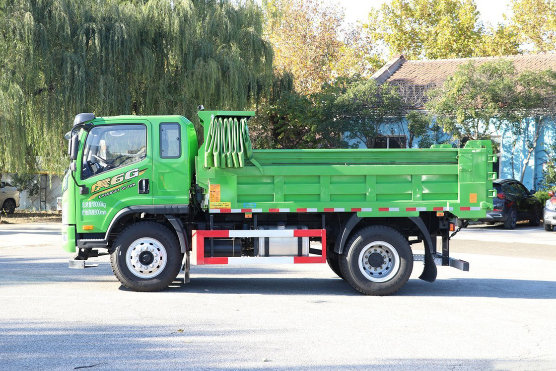 Qingdao Jiefang Dump Truck Tiger 6G 200HP 10-speed Diesel Satu baris dan setengah kabin 4X2 4m