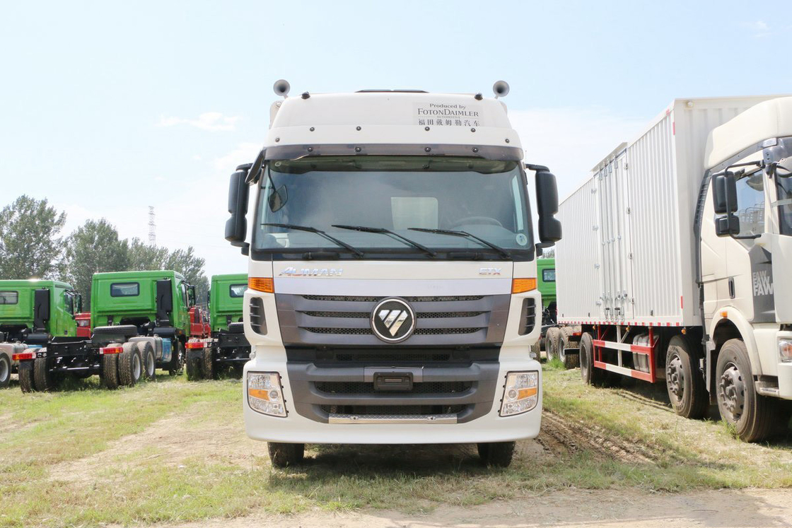 Foton Auman Stake Truck 6 Series Heavy Duty Truck Diesel 8-Speed 245HP 6X2 9,53m Badan putih