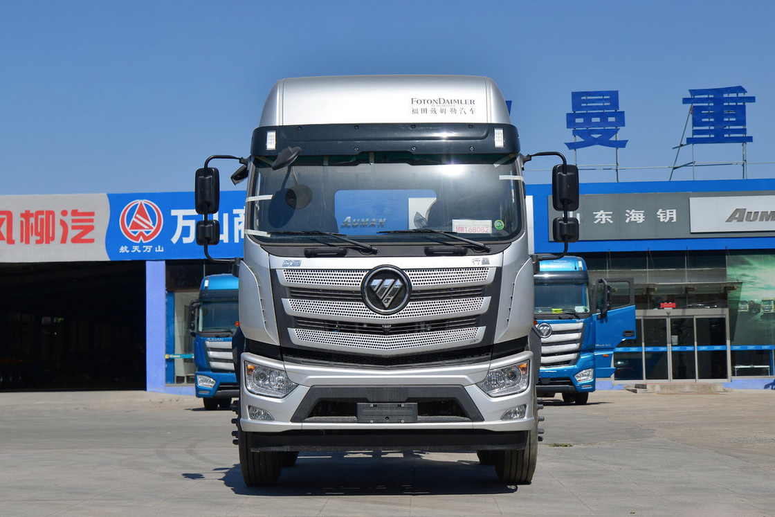 Single Row And Half Seats Foton Auman Truck High Roof Diesel 245HP 6X2 8.6m Chassis Truk