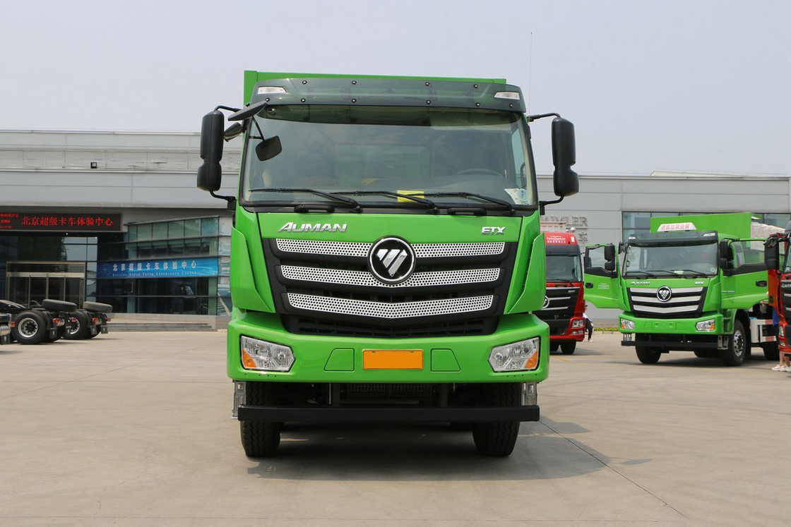 Auman New ETX Dump Truck 400HP 8X4 7.4m 31t Belakang Flip U-Bentuk Grid Kargo Box Belakang Flip EURO 5