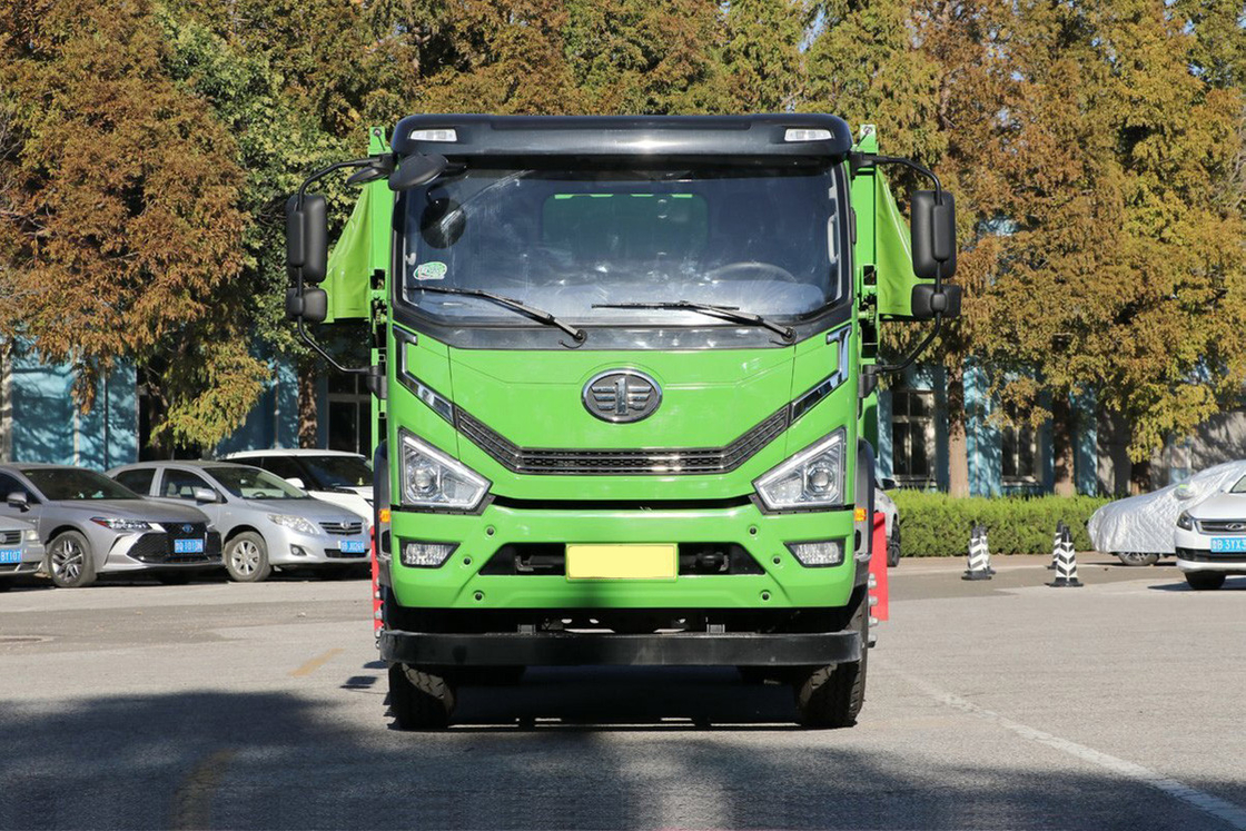 Qingdao Jiefang Dump Truck Tiger 6G 200HP 10-speed Diesel Satu baris dan setengah kabin 4X2 4m