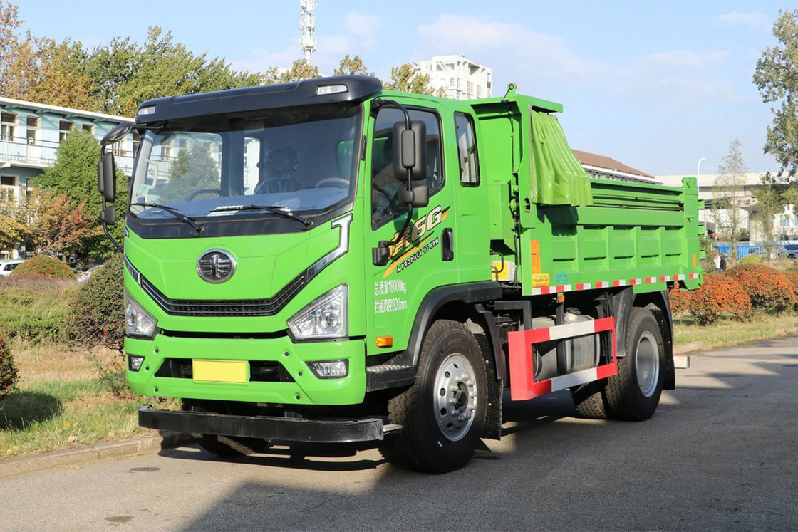 Qingdao Jiefang Dump Truck Tiger 6G 200HP 10-speed Diesel Satu baris dan setengah kabin 4X2 4m