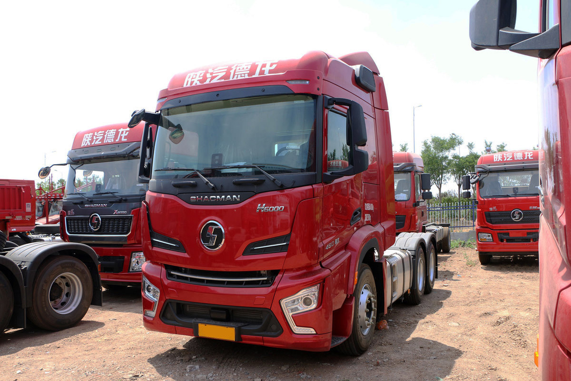 AMT 12-speed Single-row Semi-Seat Diesel 480hp 6*4 Shacman Traktor Truk H6000 Model