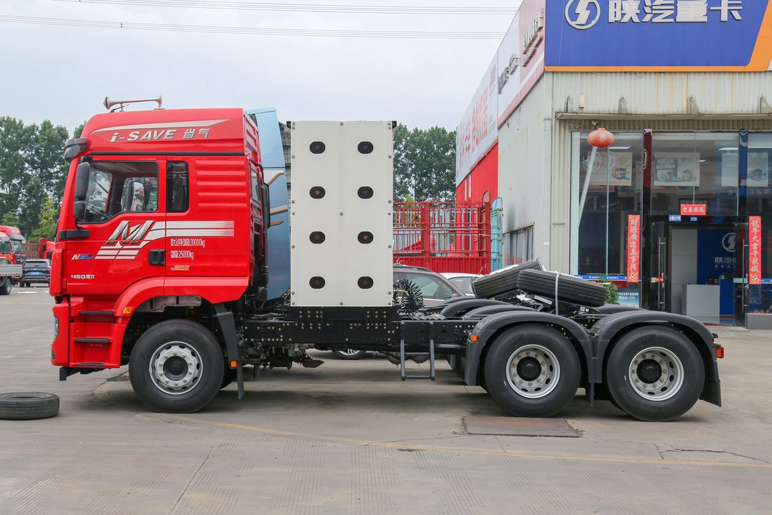 Mesin Weichai setengah kursi 460HP 6X4 atap tinggi Traktor CNG Shacman Heavy Duty Truck