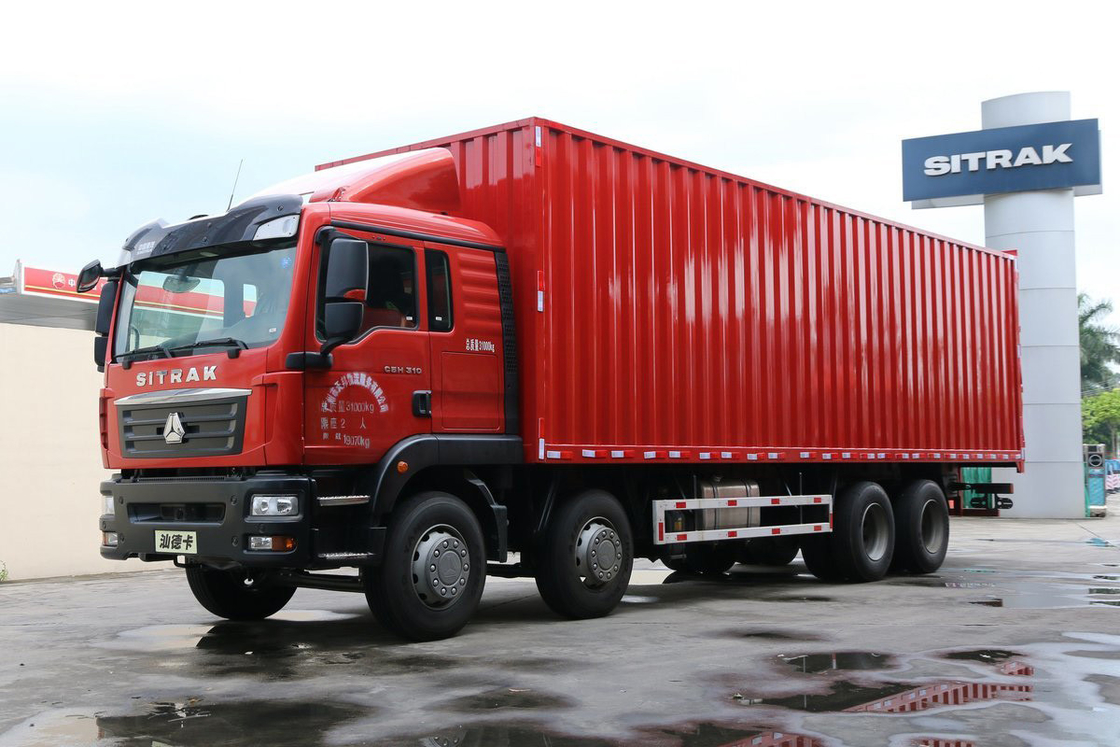 AC Deflector Double Axle C5H Model Diesel 310HP 8*4 9.52M SITRAK Van Truck