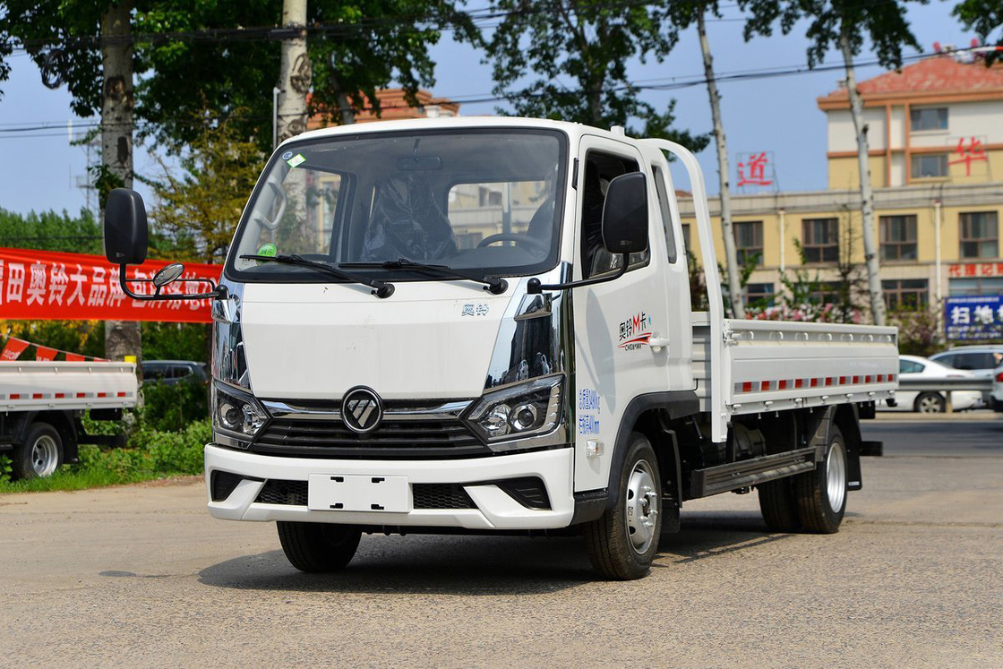 Foton Auman Truk Ringan 2.0L 127HP CNG 3.94m Euro 6 5 Gear Single Row Seats Tailgate Cargo Box
