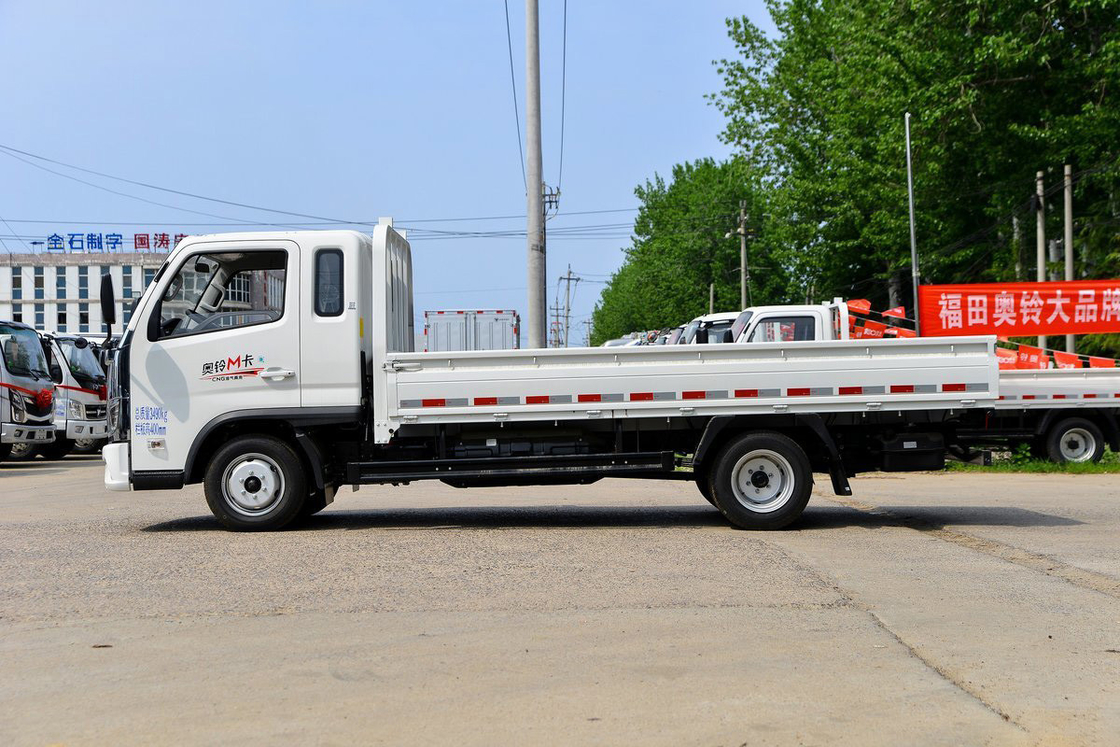 Foton Auman Truk Ringan 2.0L 127HP CNG 3.94m Euro 6 5 Gear Single Row Seats Tailgate Cargo Box