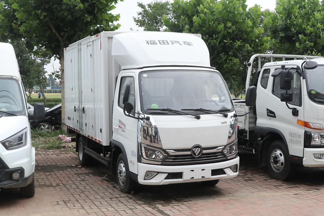 Kondisi udara yang baik Deflector Single Row Seat 2.0L Gasoline 144HP 4.17m Foton Van Truck