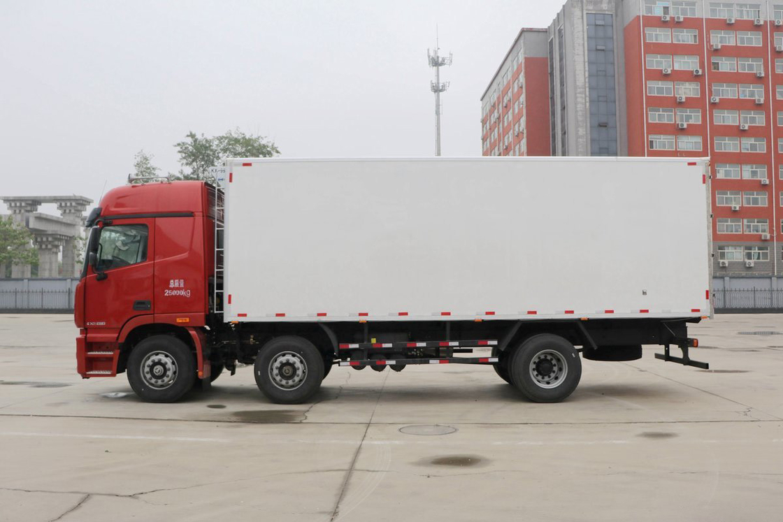 Foton GTL Heavy Truck Air conditioning atap tinggi Kursi setengah baris 280 Hp 6X2 9,45m Auman BJ5259 Truk pendingin