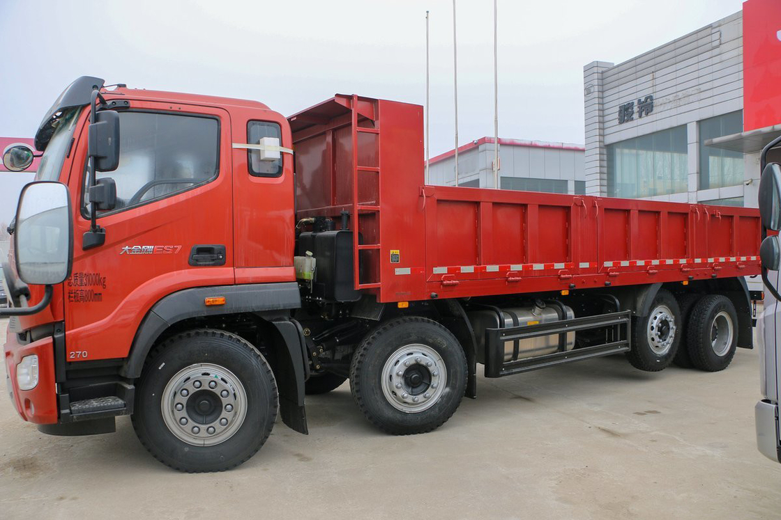 Ruiwo BJ3314 Donkey Kong ES7 Yuchai Mesin 270hp 8X2 10-speed Airbag Shock-Absorbing Seat 7.2m Foton Dump Truck