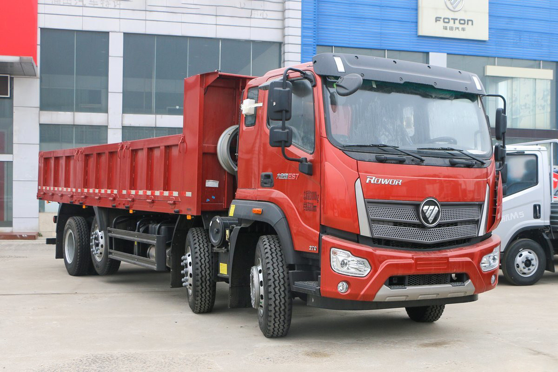 Ruiwo BJ3314 Donkey Kong ES7 Yuchai Mesin 270hp 8X2 10-speed Airbag Shock-Absorbing Seat 7.2m Foton Dump Truck