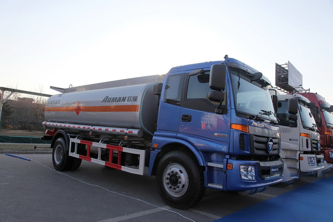 Foton Oil Tanker Truck Auman BJ5163 EXT Seri 3 Diesel 210HP 4X2 8T Flat Top Single Row Seat