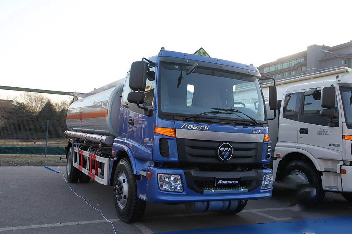 Foton Oil Tanker Truck Auman BJ5163 EXT Seri 3 Diesel 210HP 4X2 8T Flat Top Single Row Seat