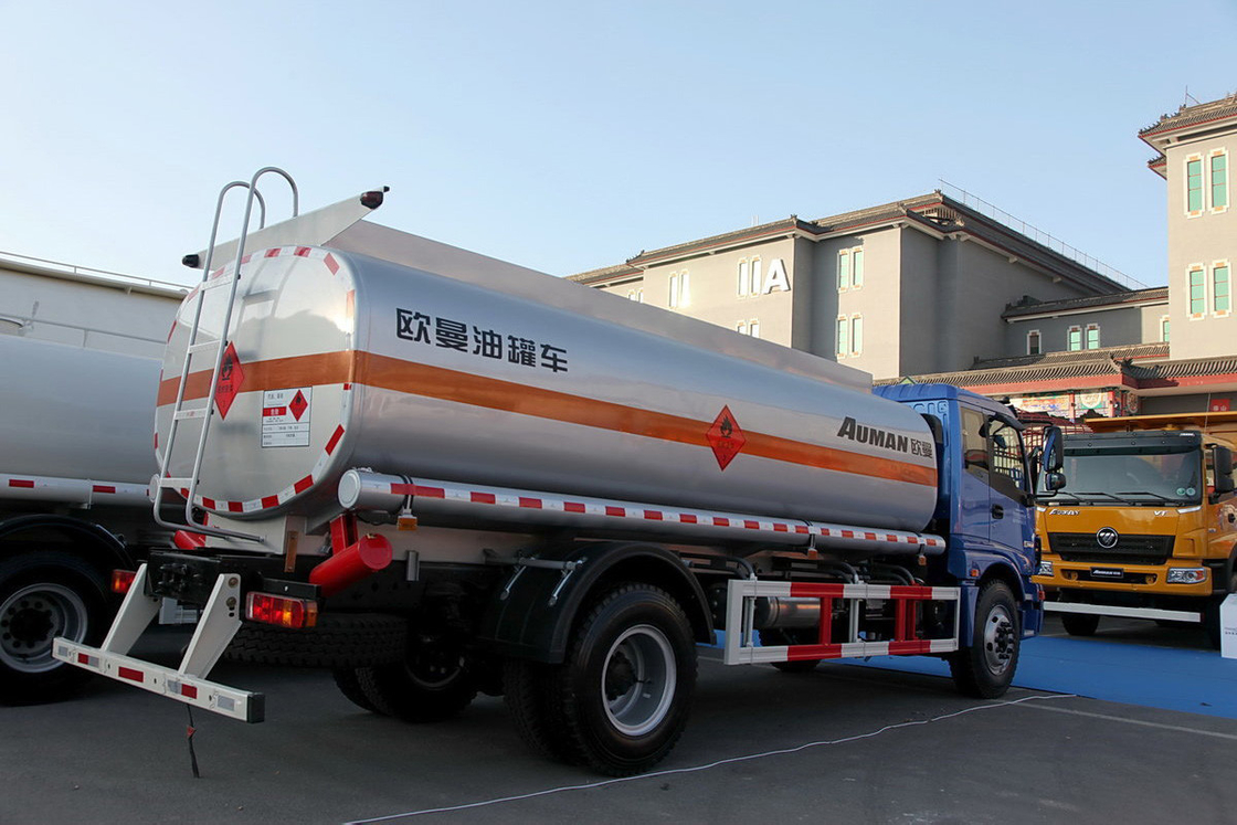 Foton Oil Tanker Truck Auman BJ5163 EXT Seri 3 Diesel 210HP 4X2 8T Flat Top Single Row Seat
