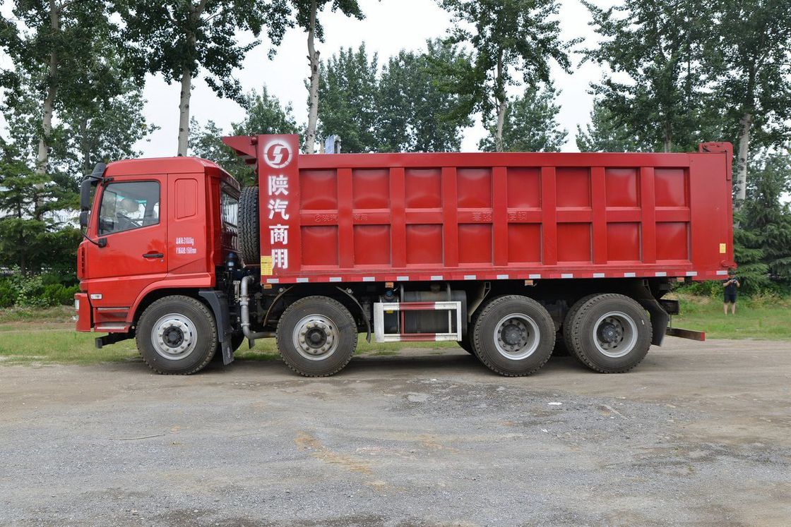 SX3315 Shaanxi Dump Truck Xuande X6 10-Speed 270 Kekuatan kuda 8X4 6,8 Meter Belakang Flip-Up Dump Truck