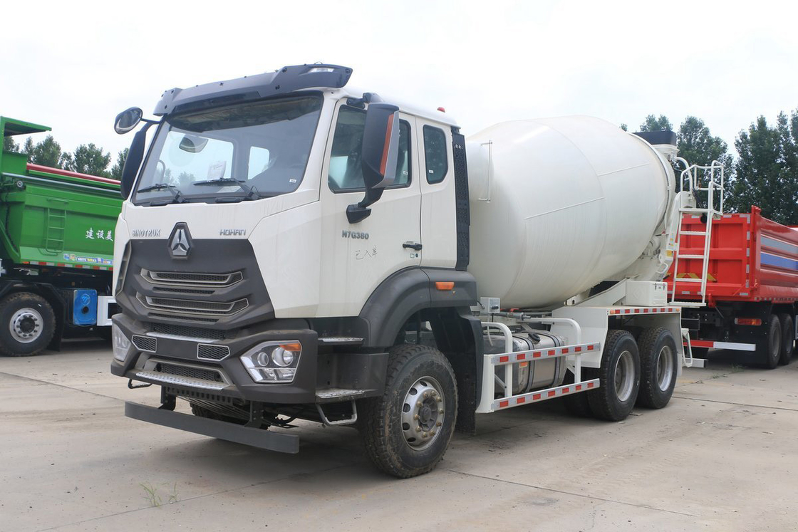 Sinotruk Haohan N7G Flat Top Half Row Seats 380 Horsepower Automatic Air Conditioning 6X4 Beton Mixer Truck