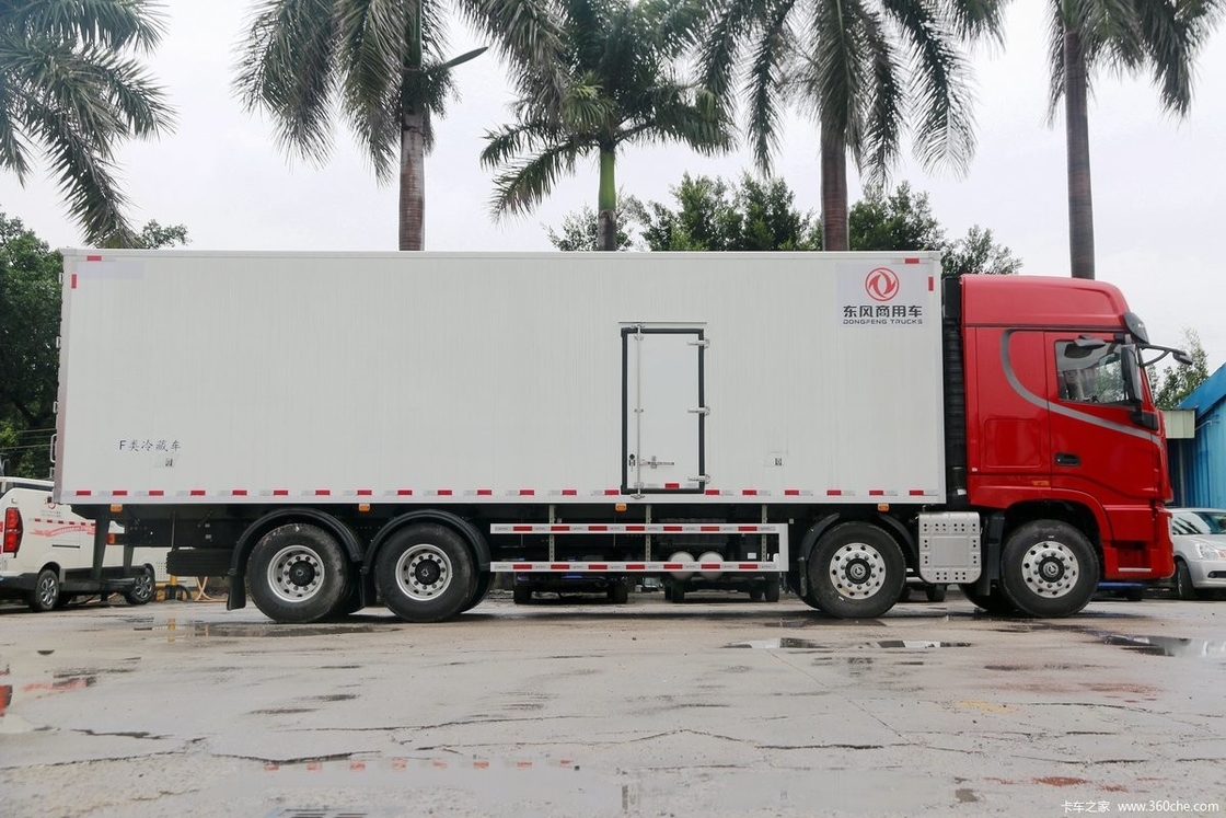 Dongfeng DFH5310 Diesel 14 Gear 465 Hp Half Row High Roof 8X4 9.4m AMT Otomatis Pendinginan Truk