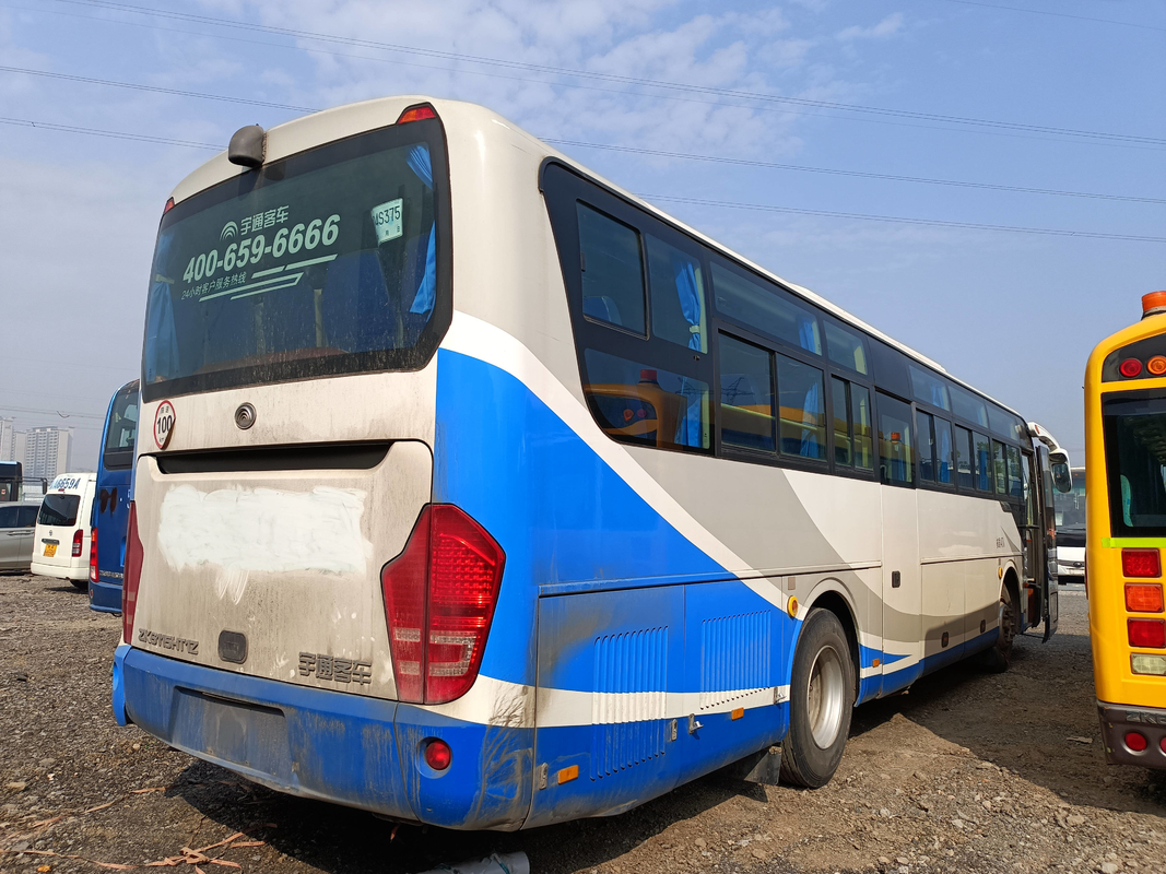 Penggunaan Bus Di Afrika Youngtong ZK6115 Double Door Sliding Window 47 Seat Mesin Diesel A/C