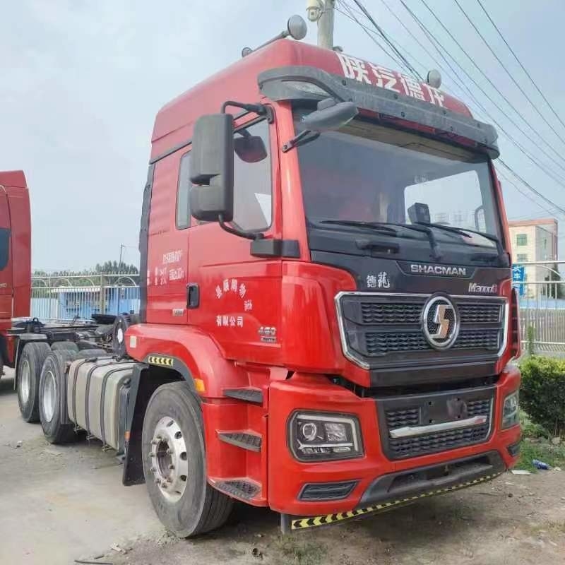 Traktor bekas Truk Cina Shacman M3000s 460hp Kuat Weichai 6 * 4 Menarik 50 ton Berat