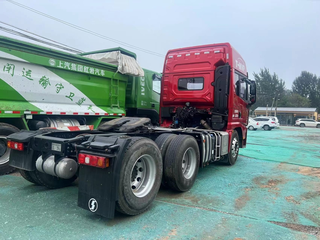 Kepala Traktor Truk Atap Tinggi X5000 Shacman Kuda 450hp Mesin Diesel Tinggi Asli 10 Roda