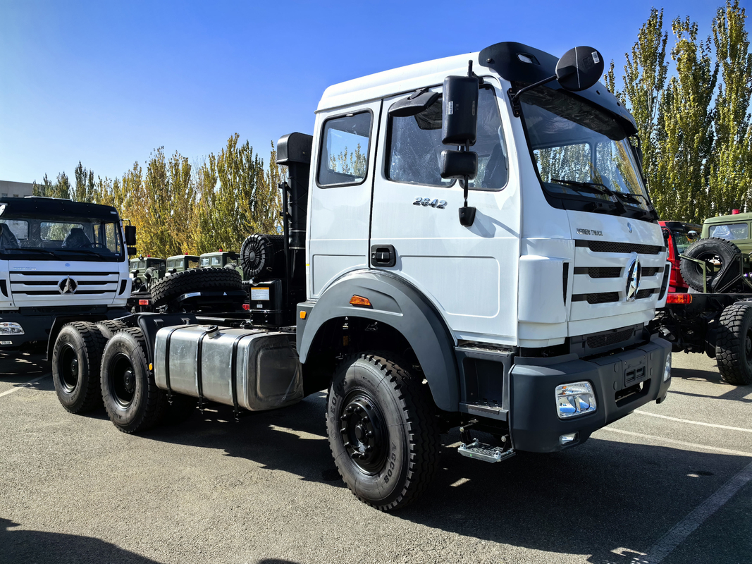 Heavy Semi Trailer Head Tractor Truck Beiben 6*4 Drive Mode 420hp Weichai Euro 3 Penggunaan Di Afrika