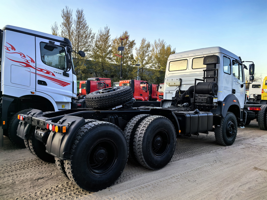 Heavy Semi Trailer Head Tractor Truck Beiben 6*4 Drive Mode 420hp Weichai Euro 3 Penggunaan Di Afrika