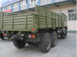 20 Ton Truk Kargo Off Road 6*6 Olive Green Dongfeng Tianjin Truk Flatbed Mesin Cummins