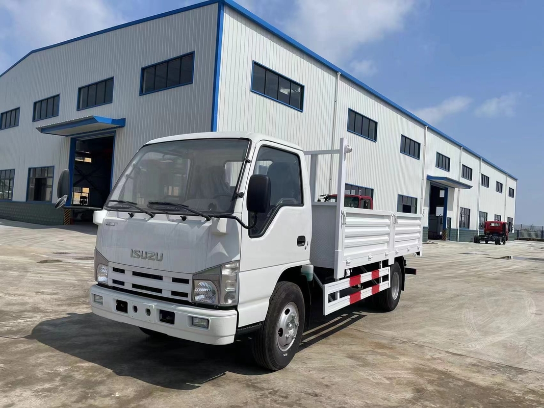 Truk kargo 4x2 ISUZU Kabin tunggal Euro 4 Emisi 100P Truk ringan 3,5 Ton Ban belakang ganda