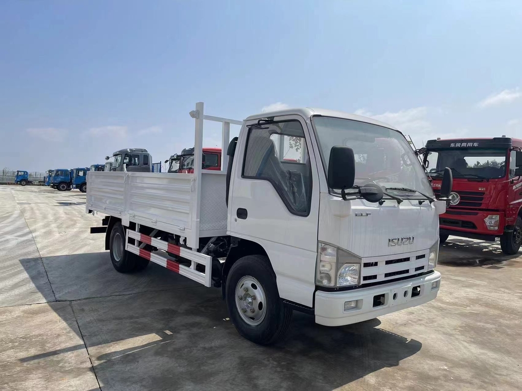 Truk kargo 4x2 ISUZU Kabin tunggal Euro 4 Emisi 100P Truk ringan 3,5 Ton Ban belakang ganda