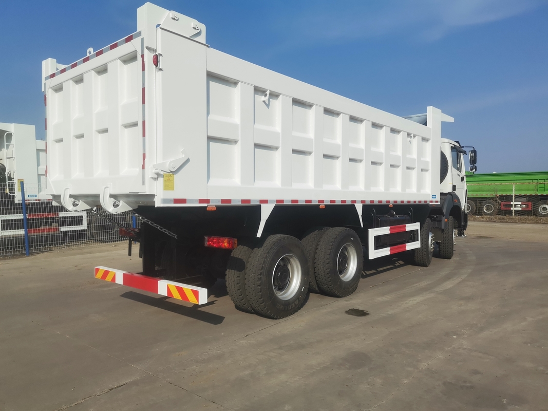 Truk sampah baru Beiben 8*4 Warna Putih Weichai 380hp Turbocharged Euro 2 Penggunaan di Afrika