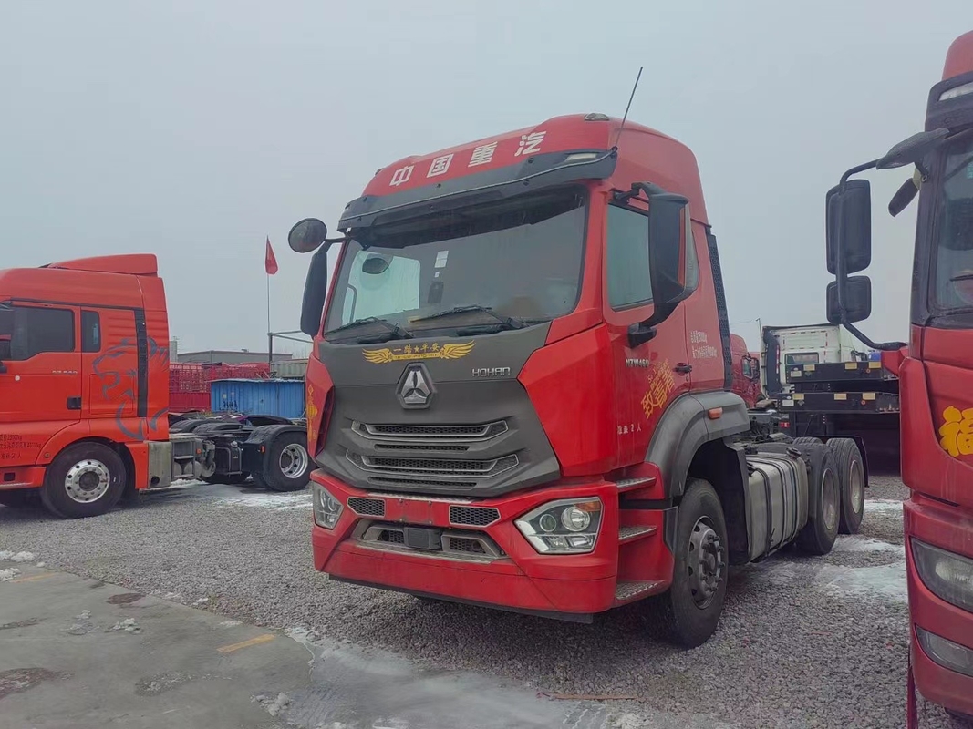 Truk bekas Traktor Unit Sinotuck Hohan 6*4 Drive Mode 10 Roda 460hp Mesin Diesel LHD