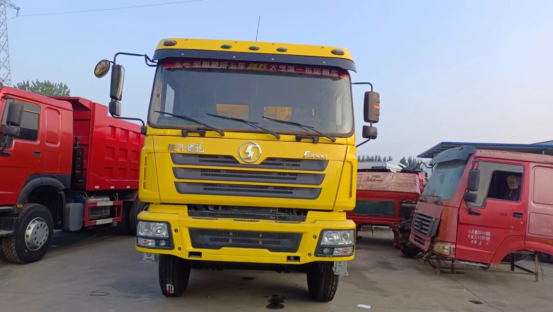 Truk sampah bekas China F3000 Truk pengguling hemat biaya Shacman 12 Ban 8*4 LHD Weichai 380hp