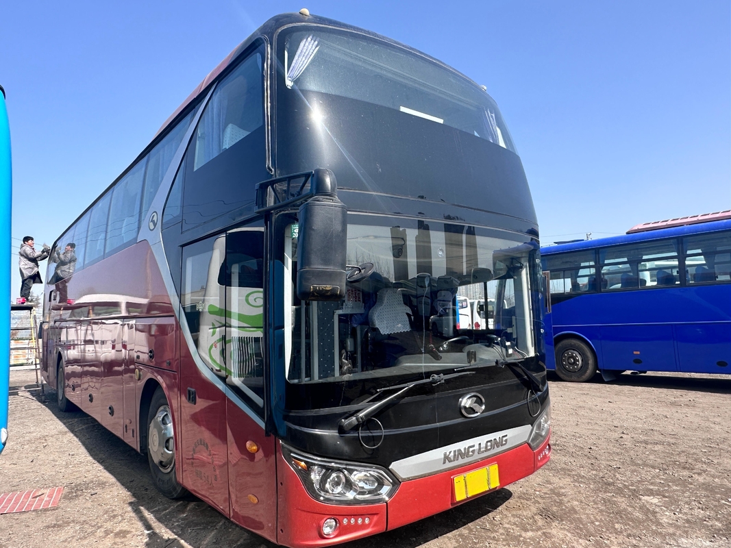 Bus Untuk Dijual Bus Kinglong Bekas 54 Kursi XMQ6125 Weichai 375hp Bus Kaki Kiri Dengan A/C