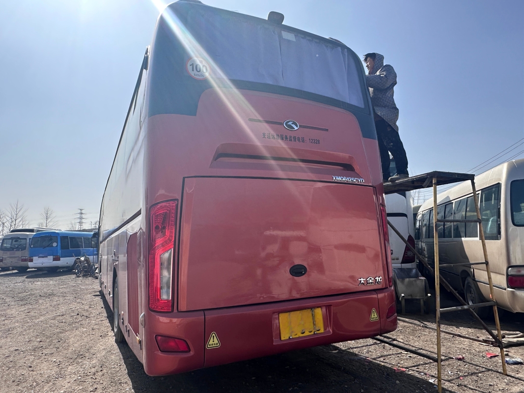 Bus Untuk Dijual Bus Kinglong Bekas 54 Kursi XMQ6125 Weichai 375hp Bus Kaki Kiri Dengan A/C