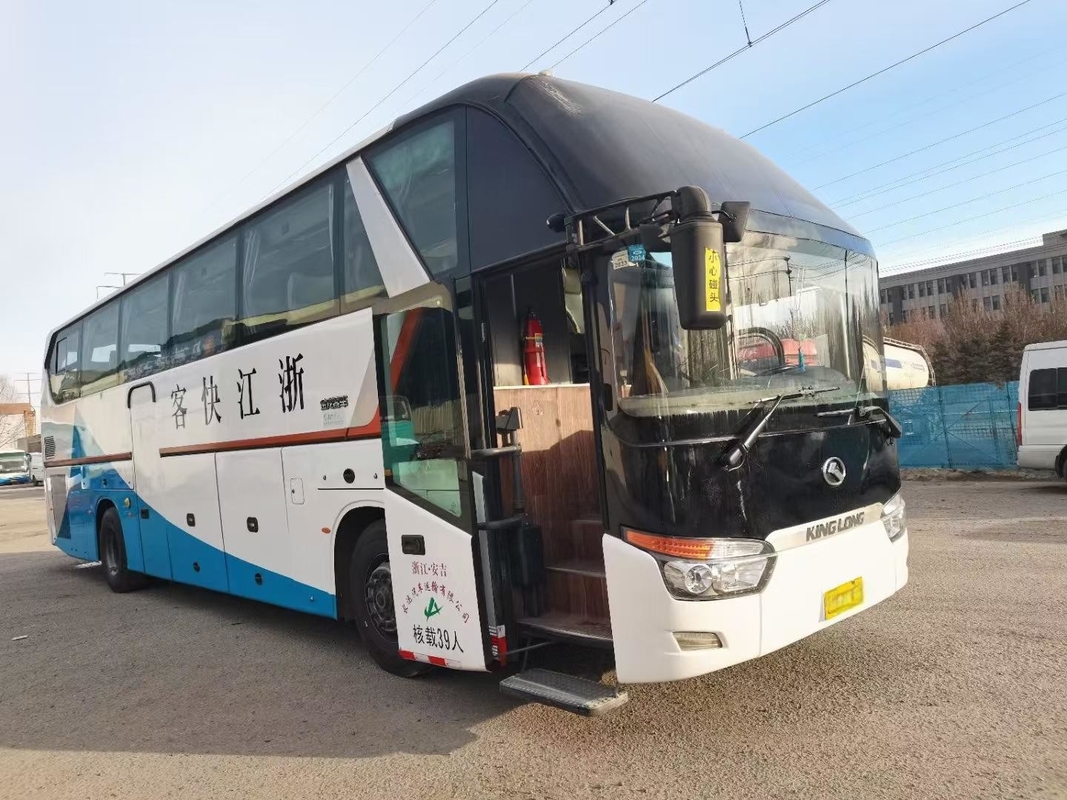 Bus bekas Kinglong Coach 39 kursi XMQ6129 Grup mewah Pengangkutan penumpang A/C