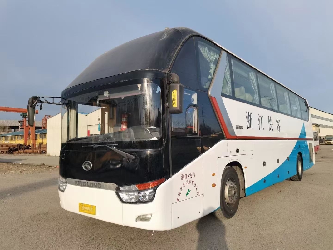 Bus bekas Kinglong Coach 39 kursi XMQ6129 Grup mewah Pengangkutan penumpang A/C