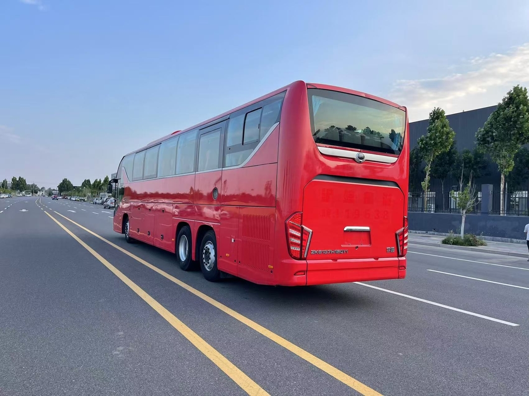 Bus bus mewah Yutong 56 kursi Model ZK6137 Double Axle 2021 Tahun Airbag Suspension
