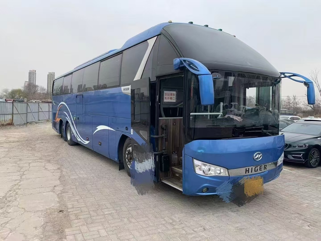 Bus Bus bekas Higer KLQ6132 Weichai 375hp Bus Diff Double 56 kursi Double belakang Alxe Lux Transport