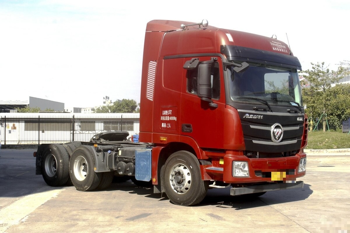 Kepala Traktor Truk bekas untuk dijual Foton Auman 6*4 Drive Mode 430hp Low Mileage 2022 Year Fuel Efficient Engine