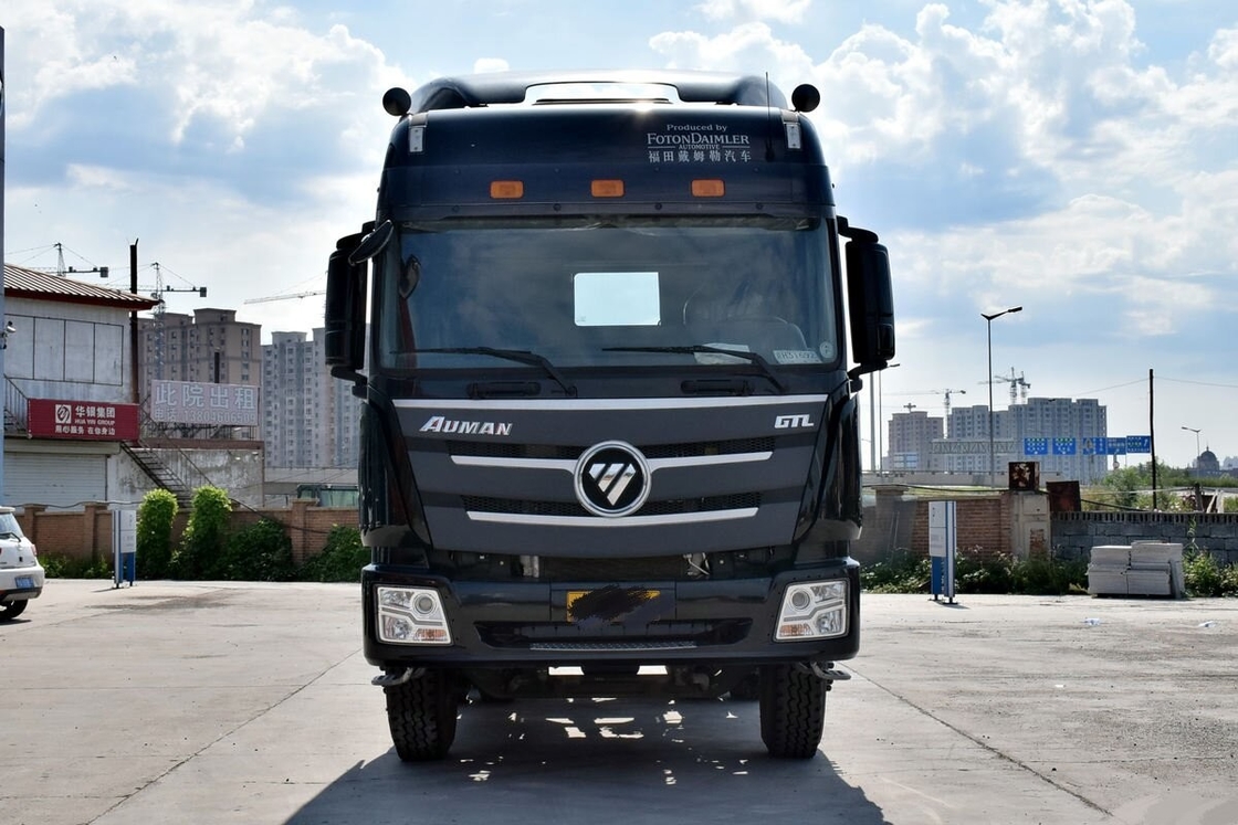 Kepala Traktor yang Digunakan Euro IV Mesin Diesel Foton Auman 430hp 6*4 Drive Mode 10 Ban Berjalan di Jalan yang Buruk
