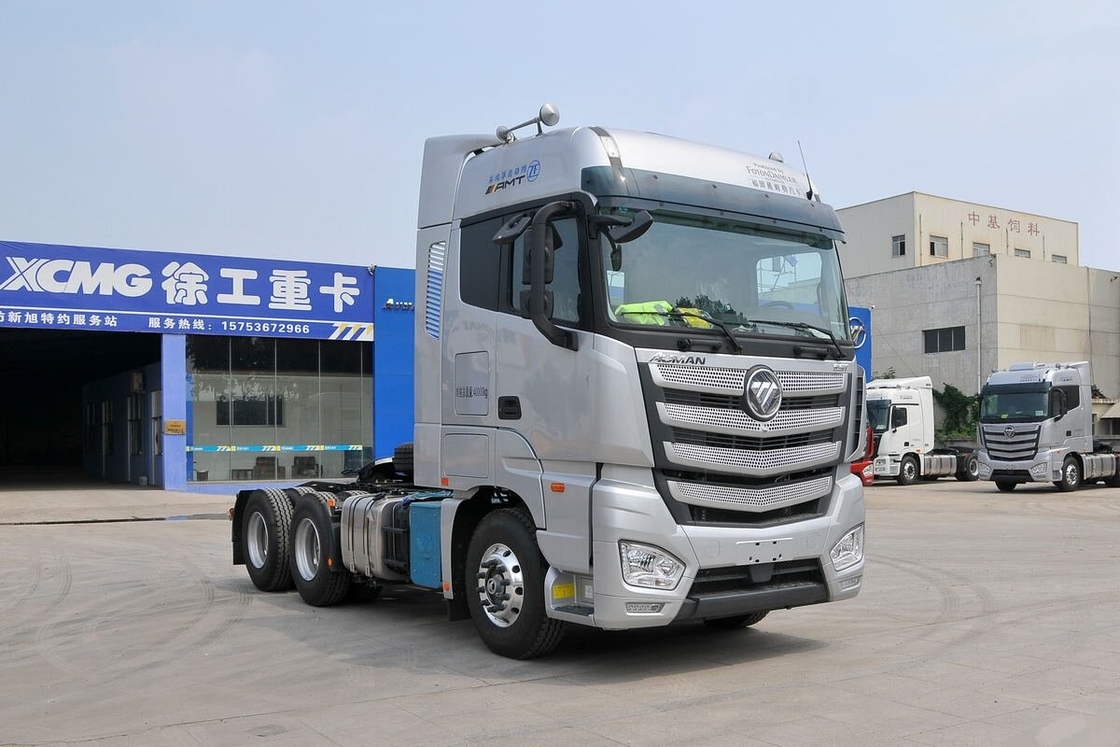 Dipakai Performance Kuat beban berat kepala traktor Foton Auman 510hp 6-silinder Cummins mesin