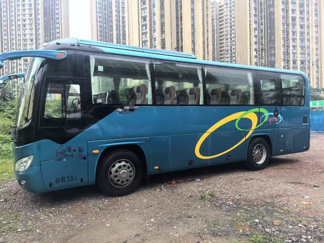 K6906 Blue A/C Diesel Engine Leaf 39 Seat Spring Suspension Jarak Panjang