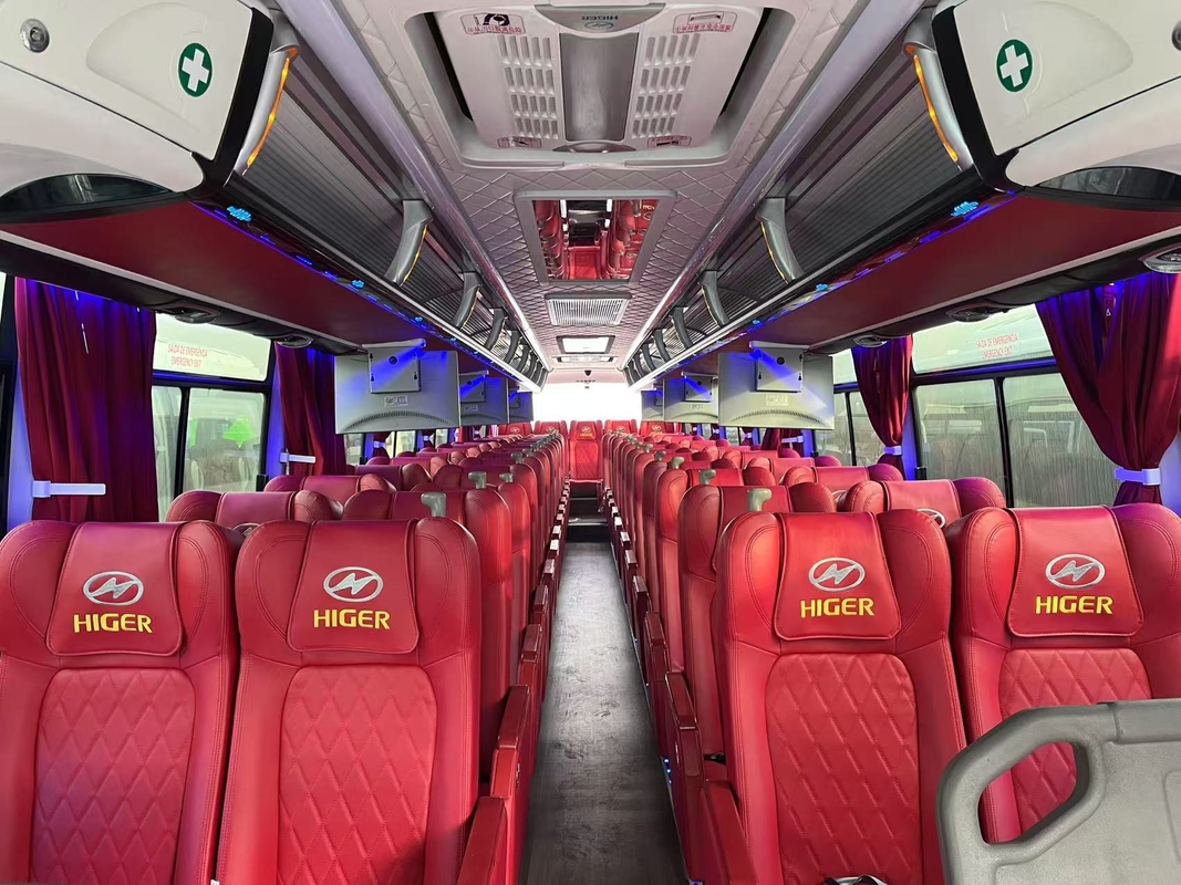 Bus Wisata Bekas Untuk Dijual Akses Doule Tinggi Cummins Mesin360hp 55 Kursi Rhd