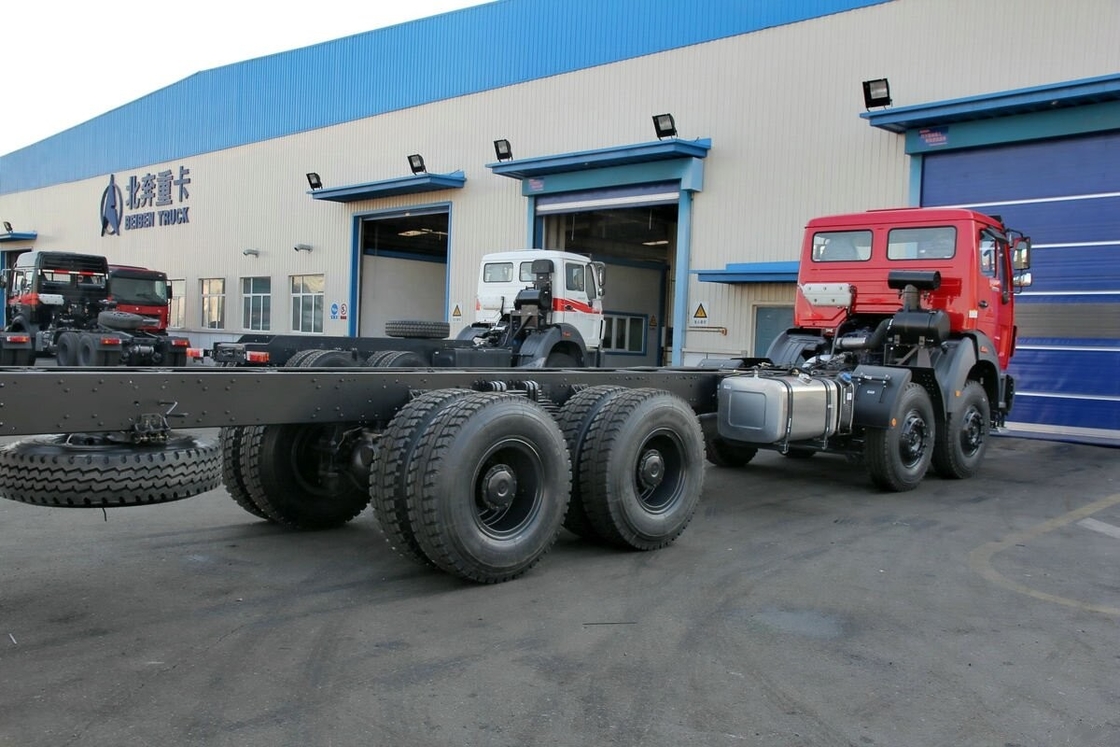 Truk Kargo Bekas Chassis Untuk Dijual Beiben Ng80 8×4 Drive Mode 336hp Terjangkau Truk Bekas Untuk Pengiriman