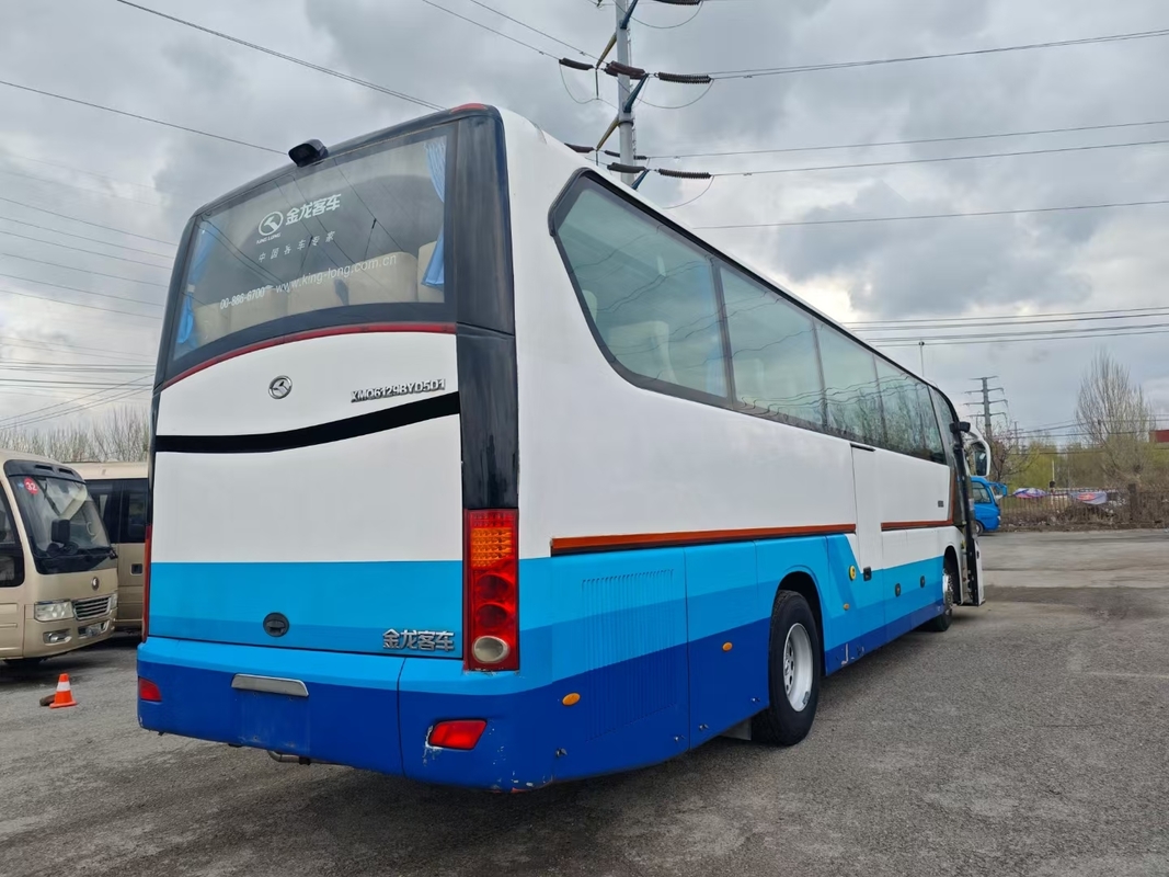 Pelatih Bekas 2020 55 Kursi 12 Meter Bentuk Halus Bus King Long Bekas XMQ6129 Pintu Ganda