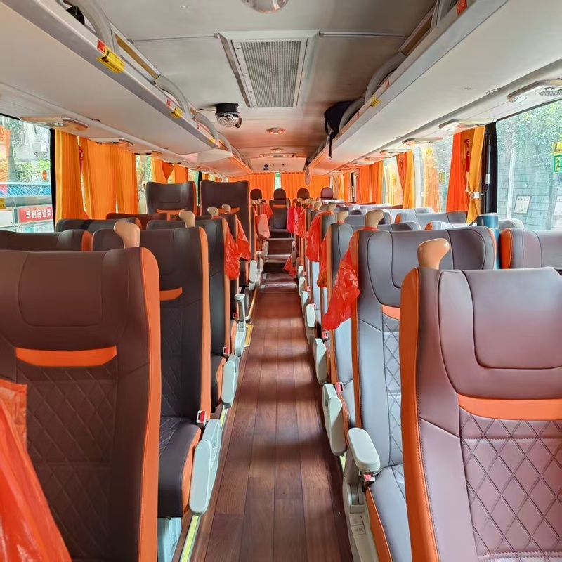 Second Hand Diesel 12m Yutong Coach Bus 55 Seater Weichai Tour Airport Church Cummuter School Interurban Intercity Buses RHD/LHD