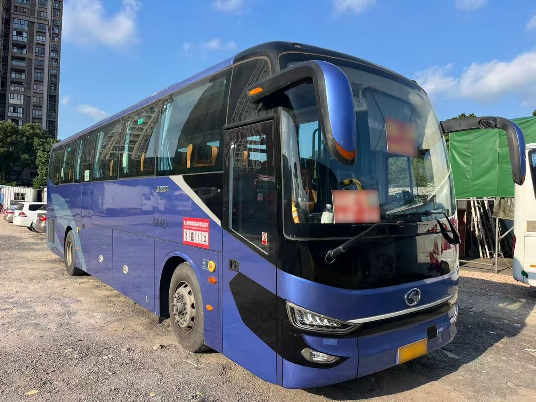 Bus Kinglong Diesel bekas 50 kursi mewah Leafspring Weichai Motor School Tour Intercity Commuter Coach