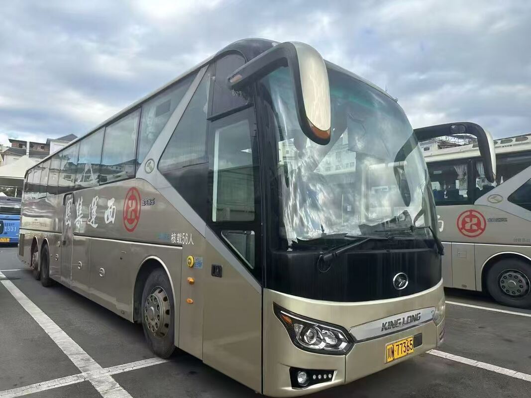 New Arrival Coach Bus Second Hand Yutong XMQ6135 Weichai Air Suspension 56 Seat Transportasi Mewah Dengan AC
